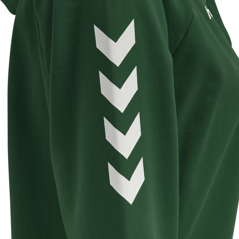 Hummel Go Cotton Ženske Majica s Kapuljačom Zelene | 342721-358