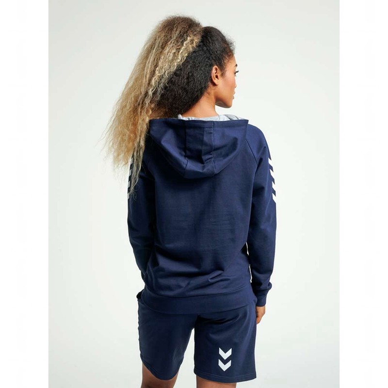 Hummel Go Cotton Ženske Majica s Kapuljačom Tamnoplave | 721247-589