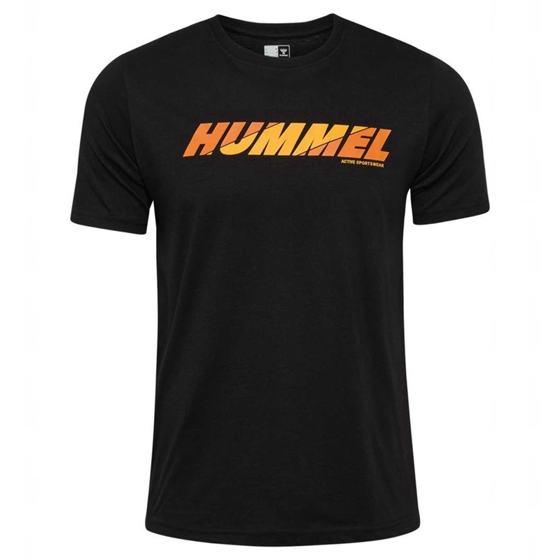 Hummel Graphic Bold Logo Muške Majice Crne | 156842-618