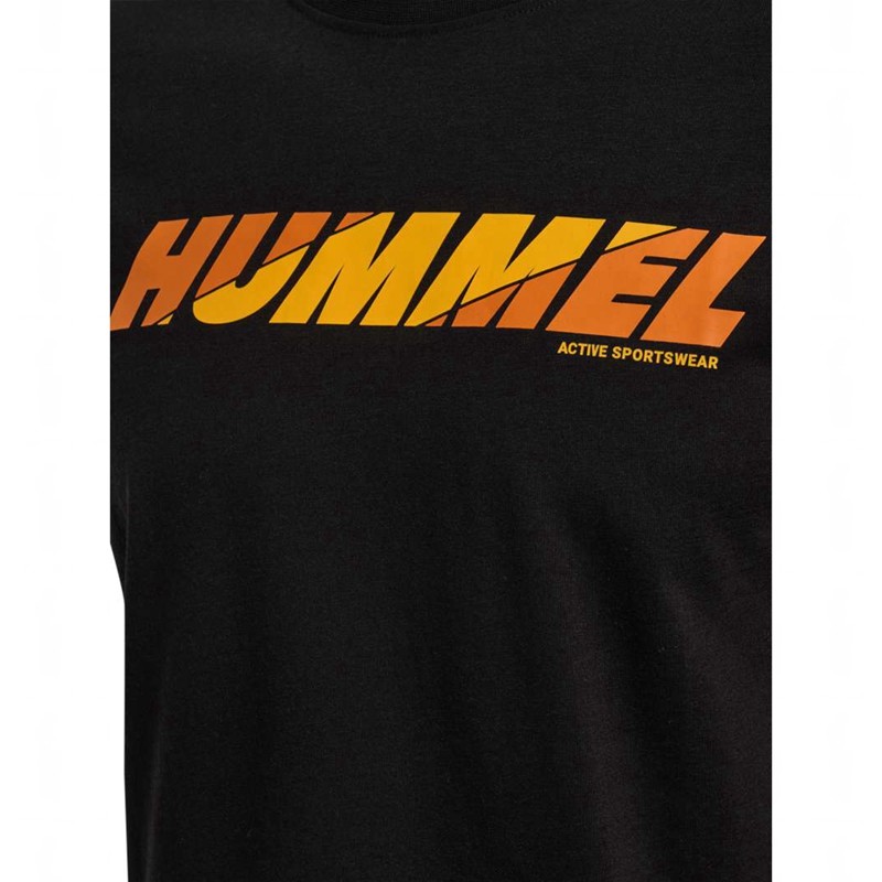 Hummel Graphic Bold Logo Muške Majice Crne | 156842-618