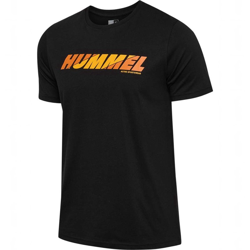 Hummel Graphic Bold Logo Muške Majice Crne | 156842-618
