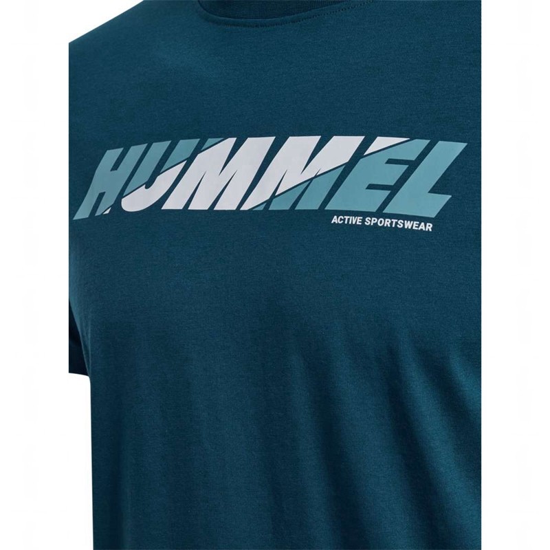 Hummel Graphic Bold Logo Muške Majice Tamnoplave | 346020-841