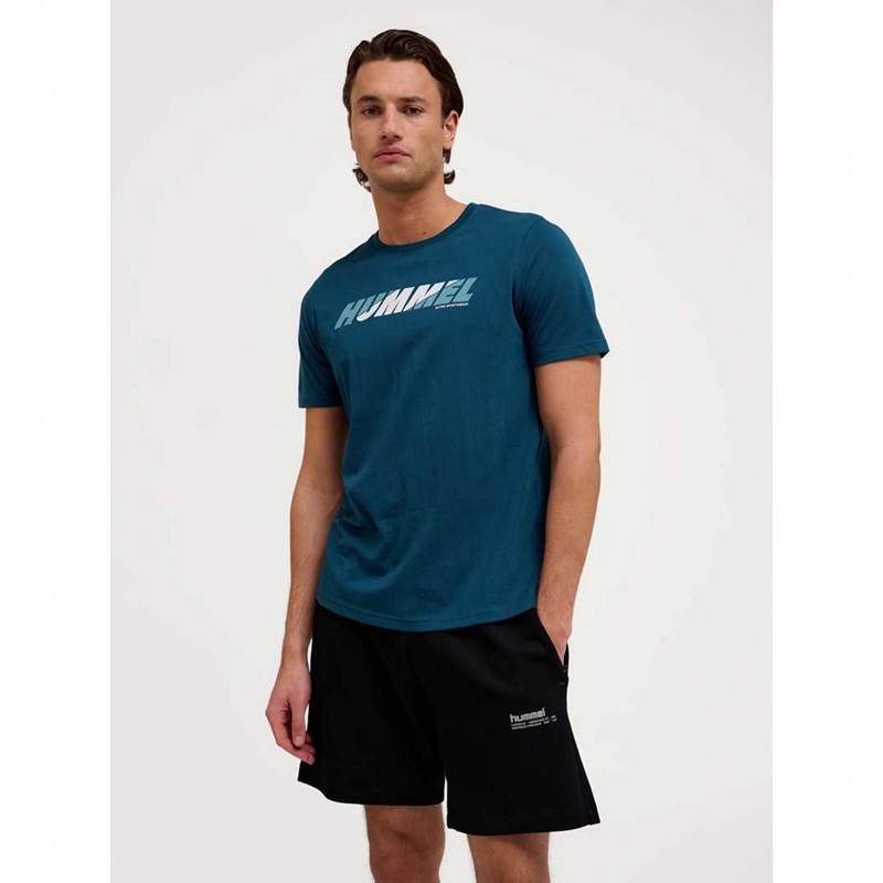 Hummel Graphic Bold Logo Muške Majice Tamnoplave | 346020-841
