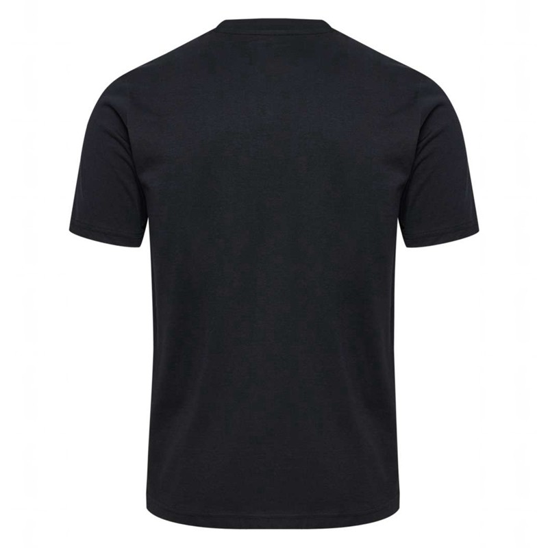 Hummel Graphic Triple Logo Cotton Muške Majice Crne | 135989-960