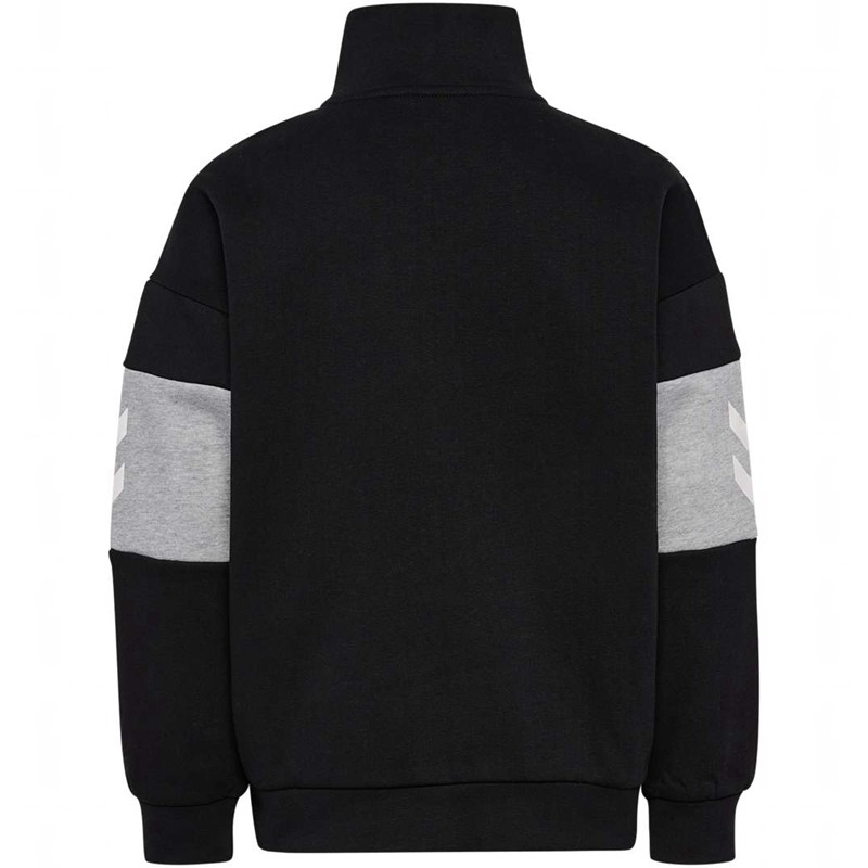 Hummel Heron Half Zip Dječje Dukserice Crne | 002498-500