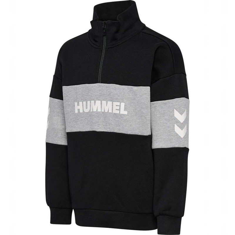 Hummel Heron Half Zip Dječje Dukserice Crne | 002498-500
