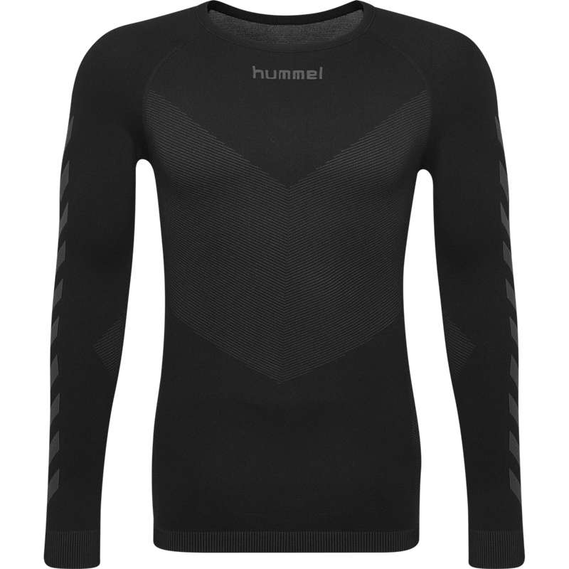 Hummel Hummel First Seamless Jersey L/S Muške Temeljni Sloj Crne | 320117-027
