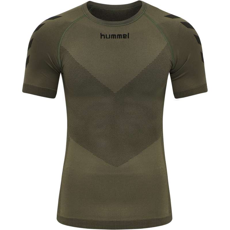 Hummel Hummel First Seamless S/S Muške Dres Maslinasto Zelene | 275118-640