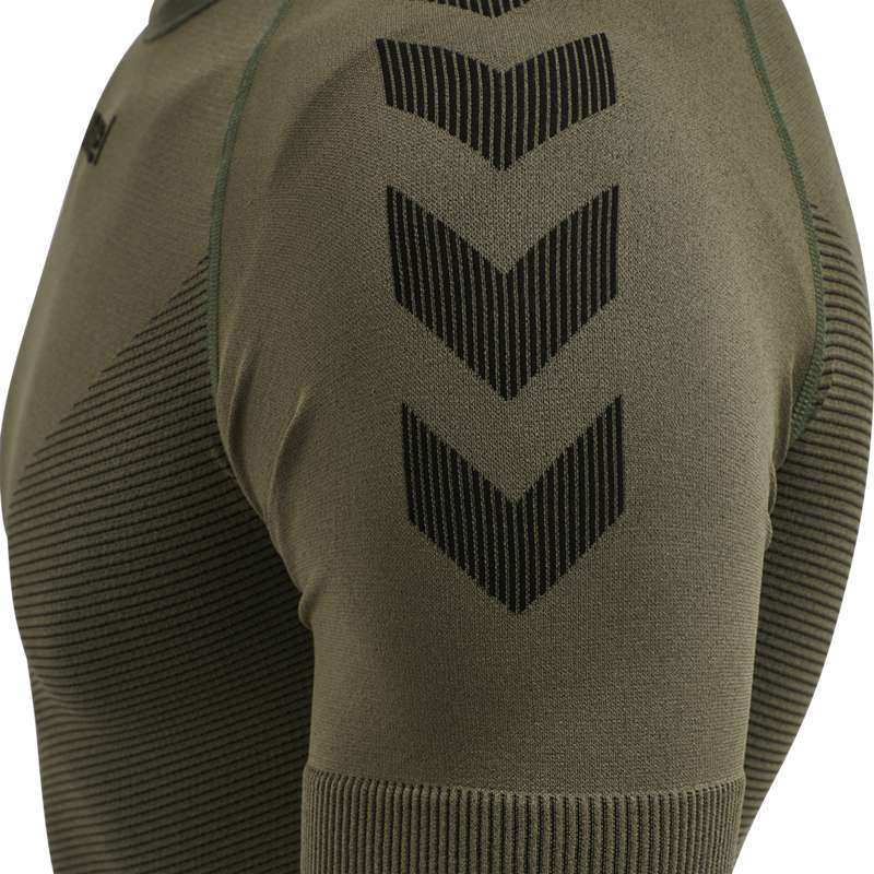 Hummel Hummel First Seamless S/S Muške Dres Maslinasto Zelene | 275118-640