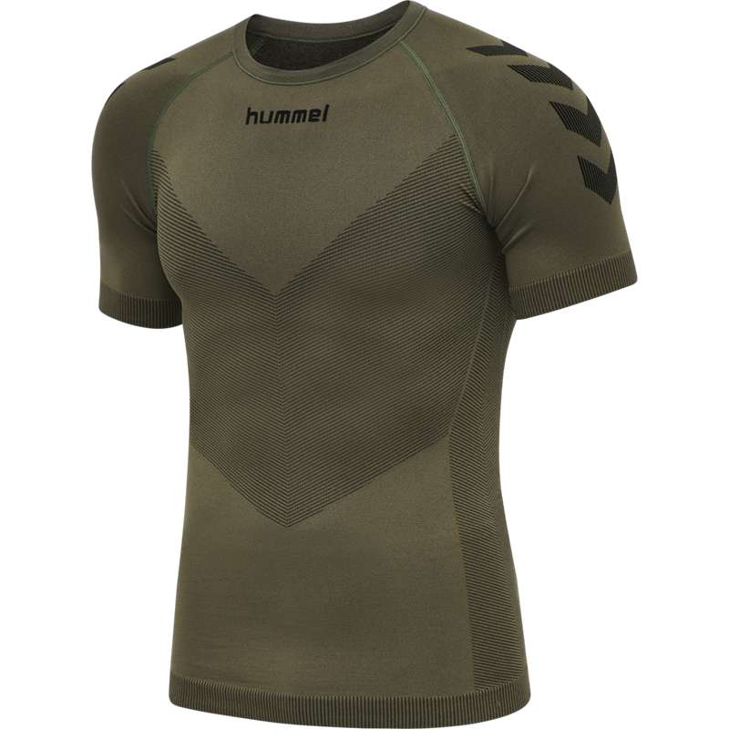 Hummel Hummel First Seamless S/S Muške Dres Maslinasto Zelene | 275118-640