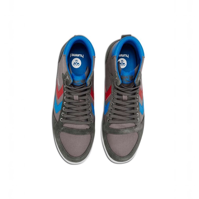 Hummel Hummel Slimmer Stadil High Muške Tenisice Sive | 146215-609