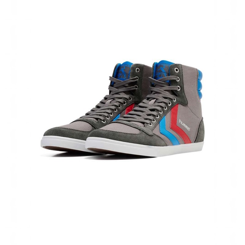 Hummel Hummel Slimmer Stadil High Muške Tenisice Sive | 146215-609