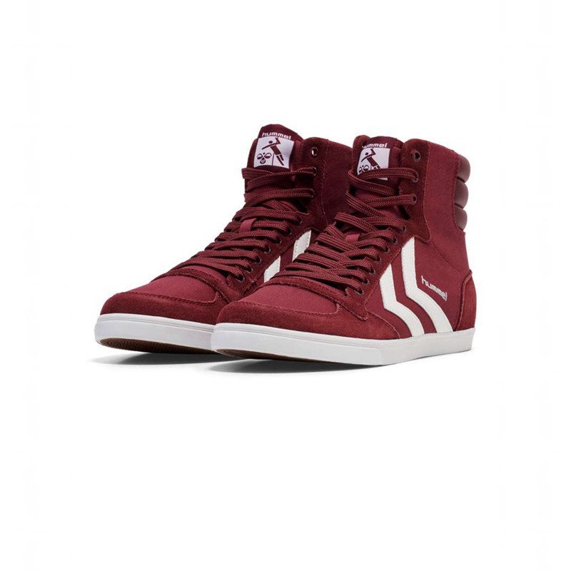 Hummel Hummel Slimmer Stadil High Muške Tenisice Crvene | 904805-817