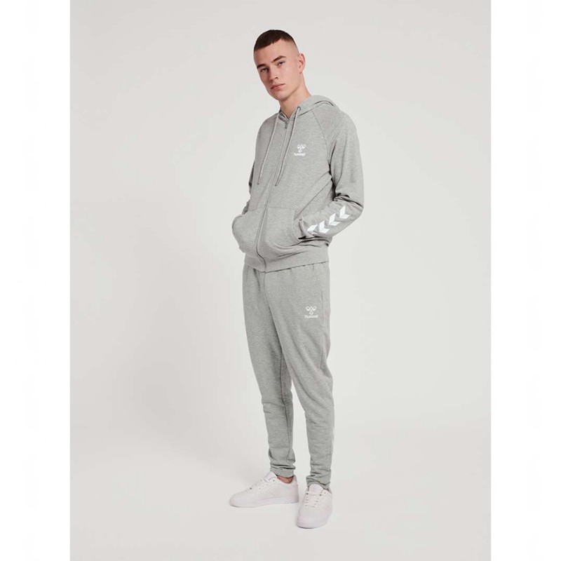 Hummel Isam 2.0 Zip Muške Majica s Kapuljačom Sive | 702159-691