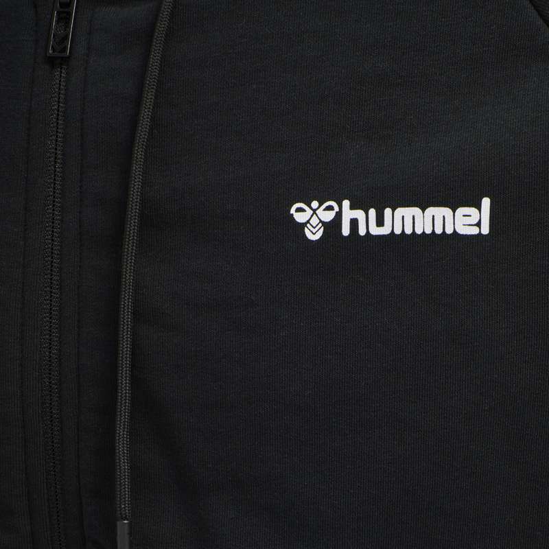 Hummel Isam Zip Muške Majica s Kapuljačom Crne | 459803-115
