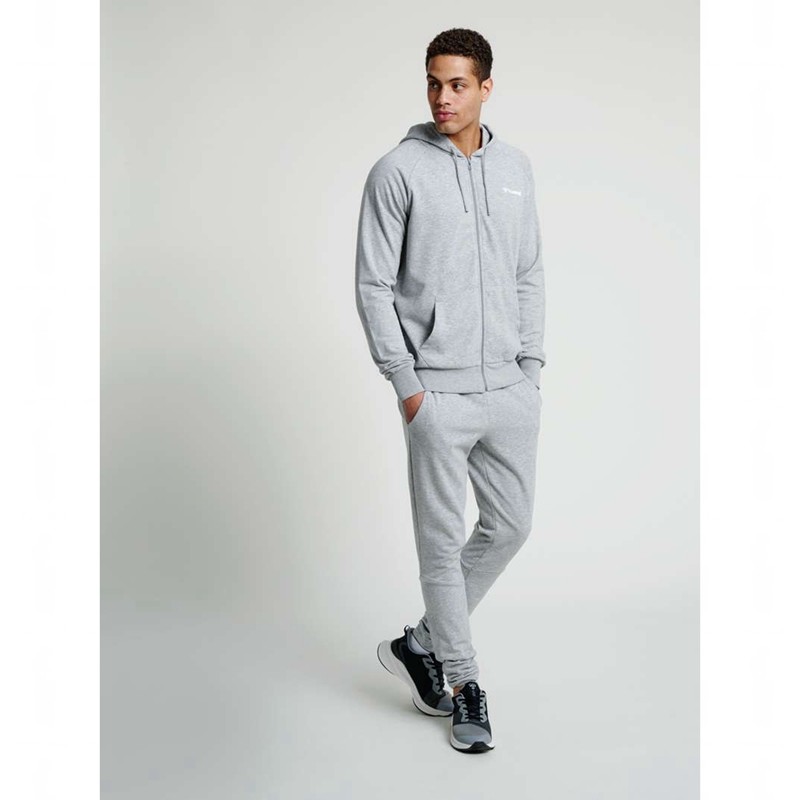 Hummel Isam Zip Muške Majica s Kapuljačom Sive | 983124-535