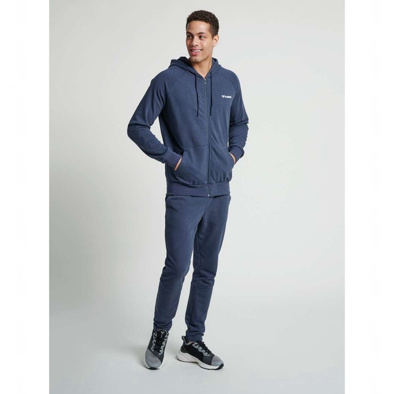 Hummel Isam Zip Muške Majica s Kapuljačom Tamnoplave | 441359-069