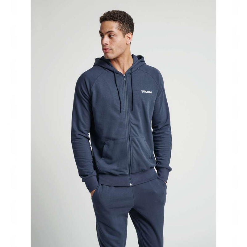 Hummel Isam Zip Muške Majica s Kapuljačom Tamnoplave | 441359-069