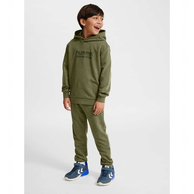 Hummel Jr Base Dječje Majica s Kapuljačom Zelene | 266733-499