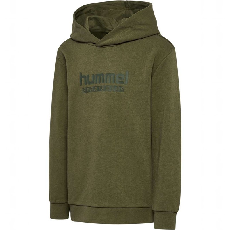 Hummel Jr Base Dječje Majica s Kapuljačom Zelene | 266733-499