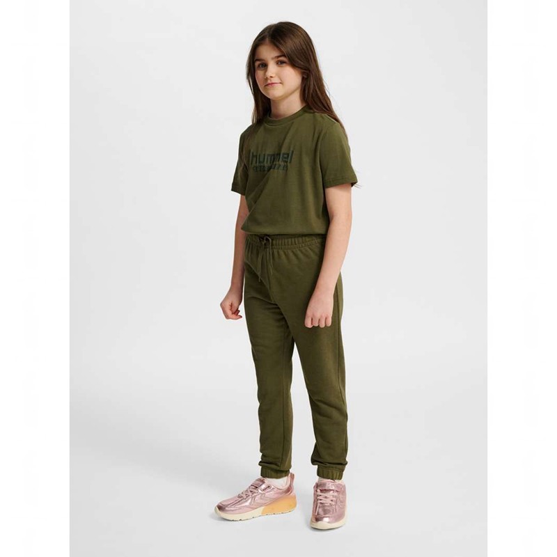 Hummel Jr Base Regular Dječje Hlače Zelene | 155596-667