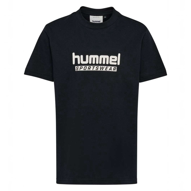 Hummel Jr Base S/S Dječje Majice Crne | 393091-188