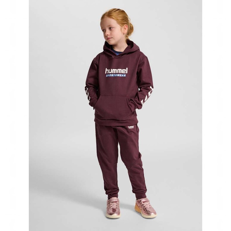 Hummel Jr Logo Dječje Majica s Kapuljačom Bordo | 759227-359