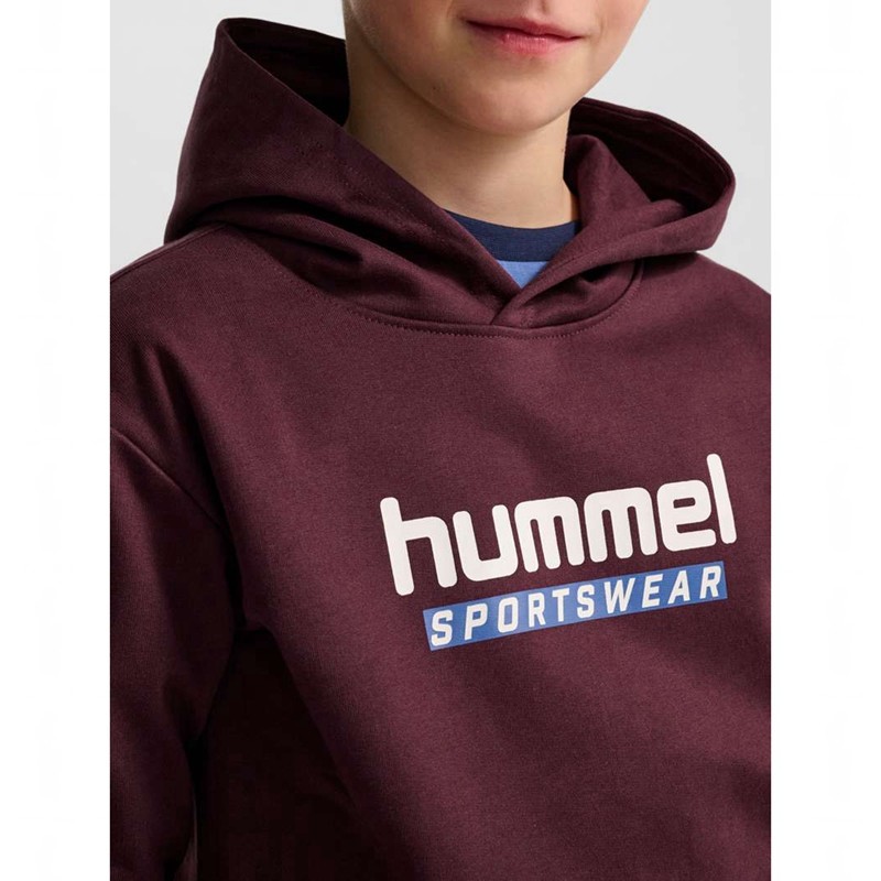 Hummel Jr Logo Dječje Majica s Kapuljačom Bordo | 759227-359