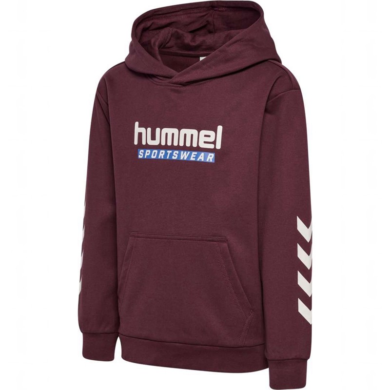 Hummel Jr Logo Dječje Majica s Kapuljačom Bordo | 759227-359