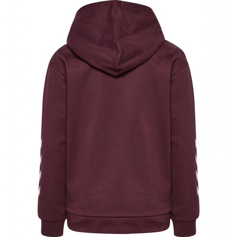 Hummel Jr Logo Dječje Majica s Kapuljačom Bordo | 759227-359