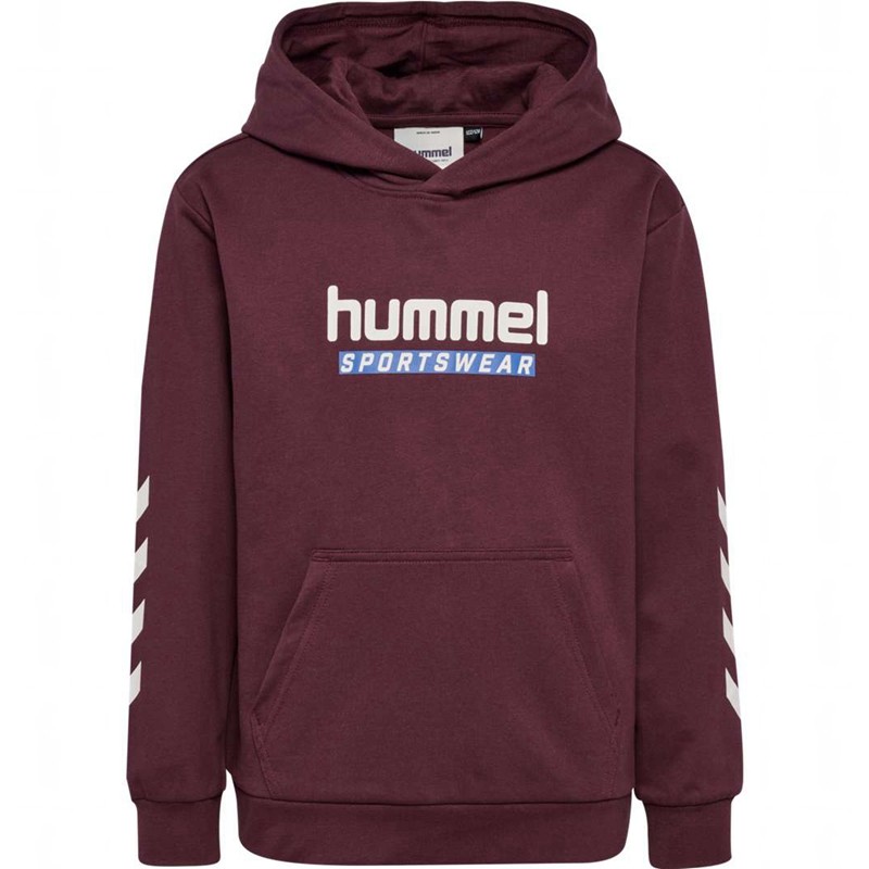 Hummel Jr Logo Dječje Majica s Kapuljačom Bordo | 759227-359