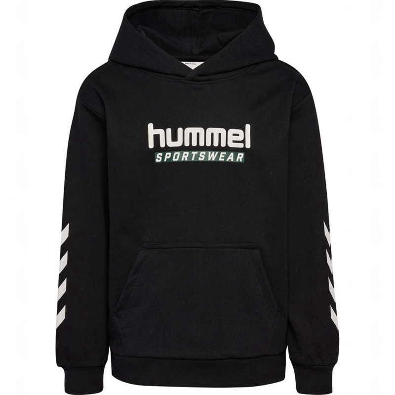 Hummel Jr Logo Dječje Majica s Kapuljačom Crne | 660181-846