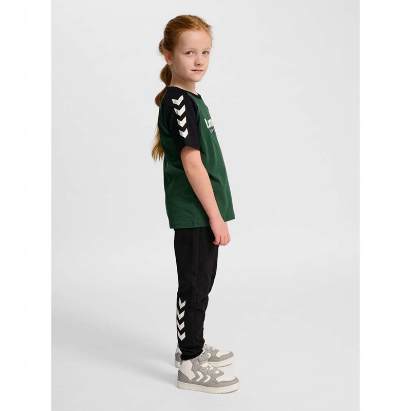 Hummel Jr Logo S/S Dječje Majice Zelene | 201692-540