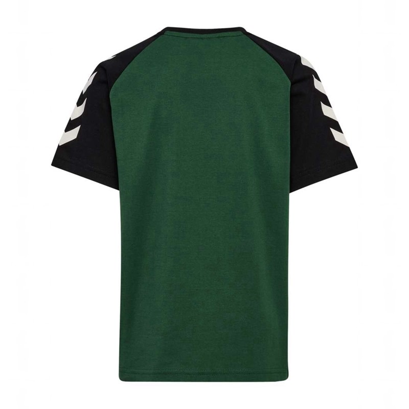 Hummel Jr Logo S/S Dječje Majice Zelene | 201692-540