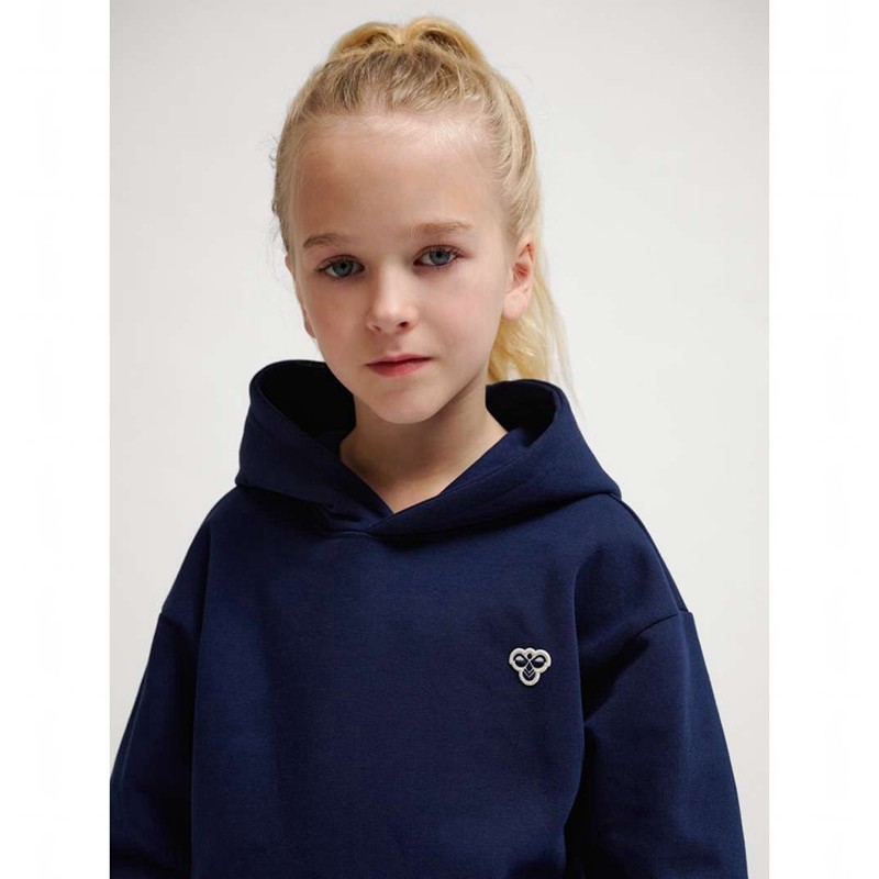 Hummel Jr Loose Bee Dječje Majica s Kapuljačom Tamnoplave | 588817-897