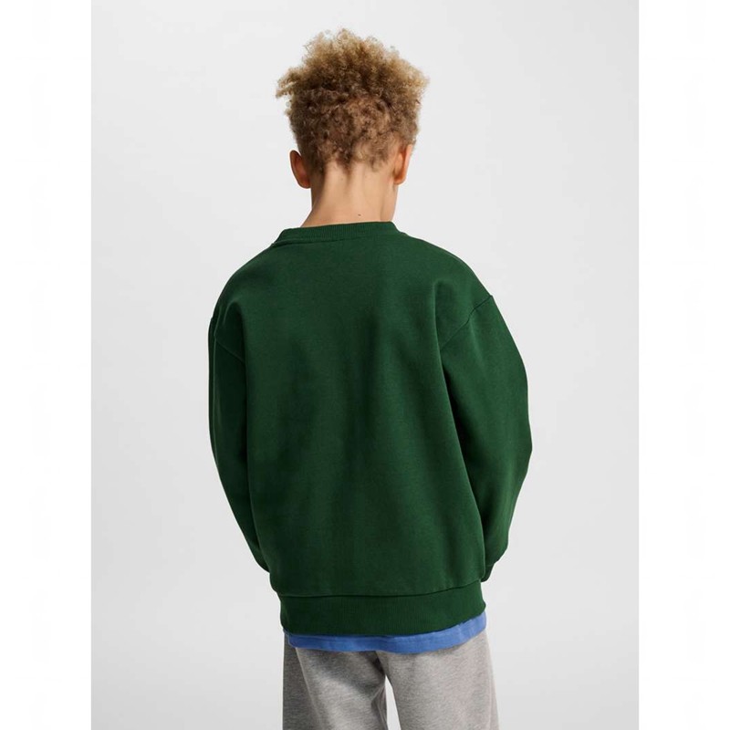 Hummel Jr Loose Crewneck Bee Dječje Dukserice Zelene | 035357-023