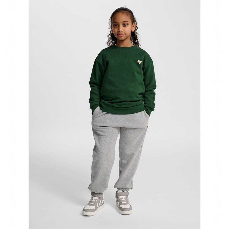 Hummel Jr Loose Crewneck Bee Dječje Dukserice Zelene | 035357-023
