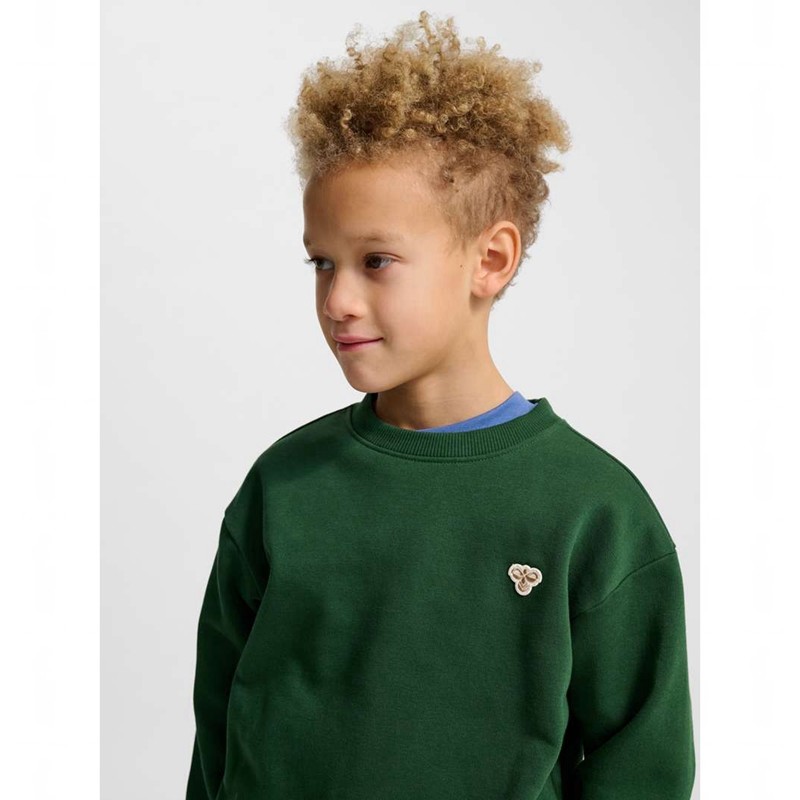 Hummel Jr Loose Crewneck Bee Dječje Dukserice Zelene | 035357-023