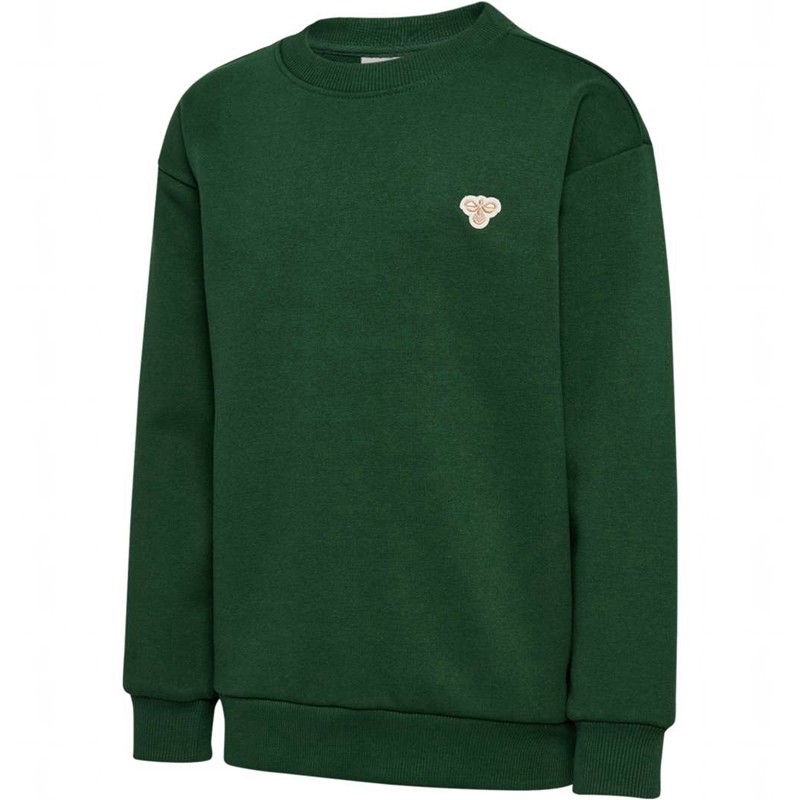 Hummel Jr Loose Crewneck Bee Dječje Dukserice Zelene | 035357-023
