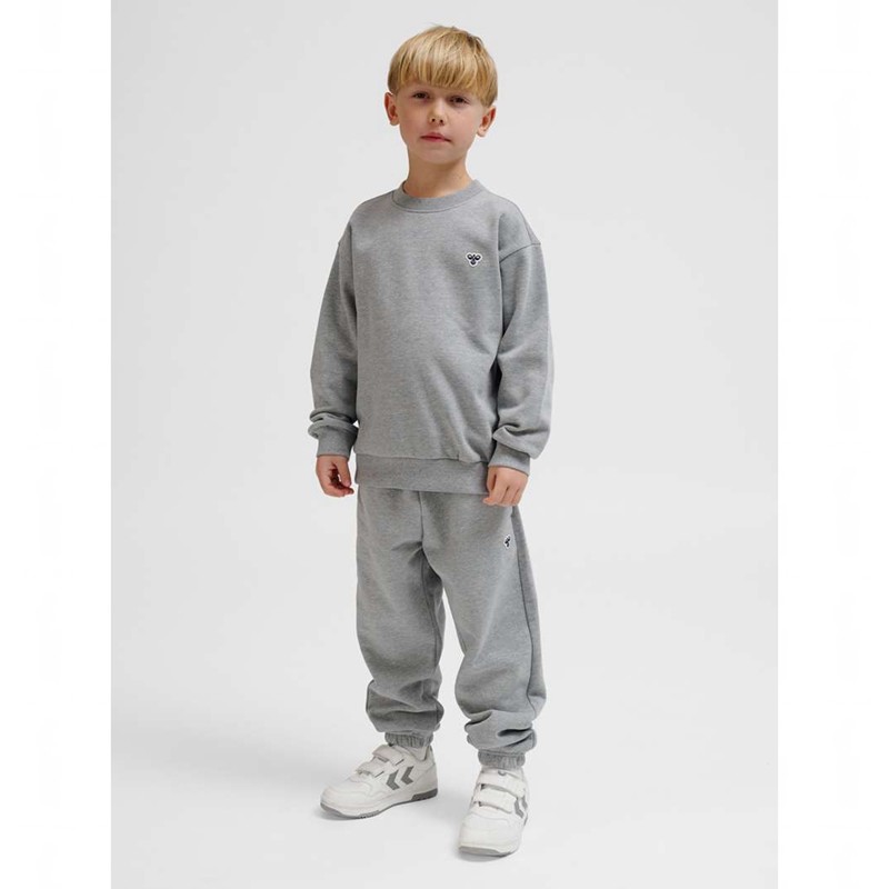 Hummel Jr Loose Crewneck Bee Dječje Majica s Kapuljačom Sive | 028746-558