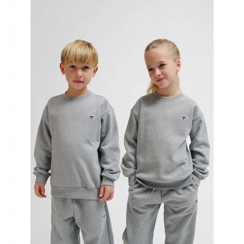 Hummel Jr Loose Crewneck Bee Dječje Majica s Kapuljačom Sive | 028746-558