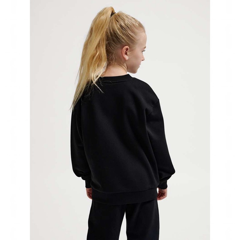 Hummel Jr Loose Crewneck Bee Dječje Majice Crne | 026679-748