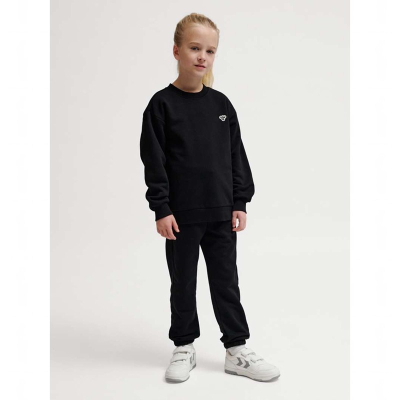 Hummel Jr Loose Crewneck Bee Dječje Majice Crne | 026679-748