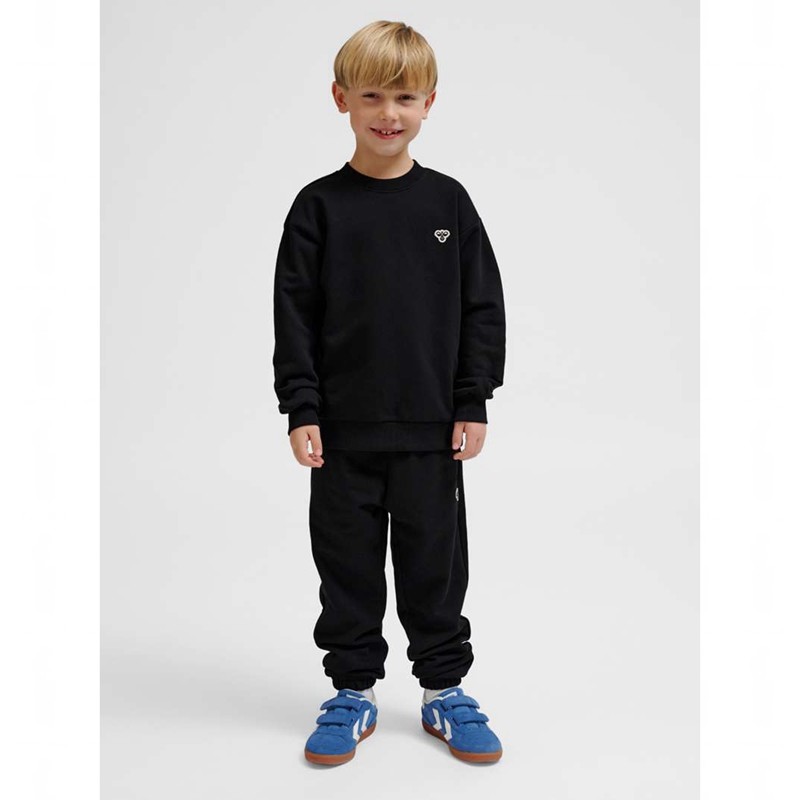 Hummel Jr Loose Crewneck Bee Dječje Majice Crne | 026679-748
