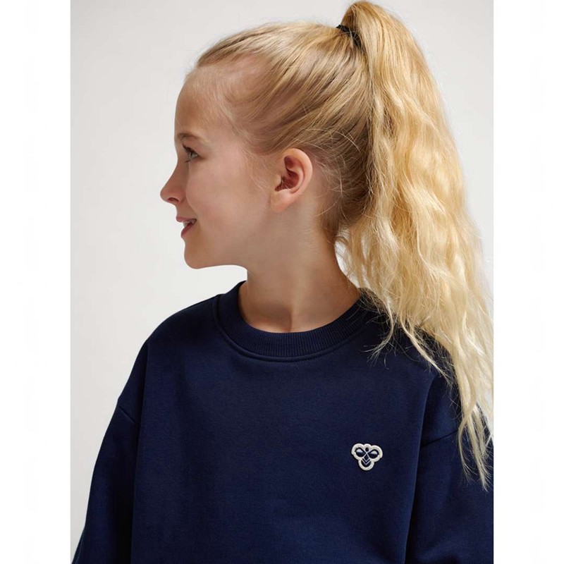 Hummel Jr Loose Crewneck Bee Dječje Rukavice Tamnoplave | 208903-616
