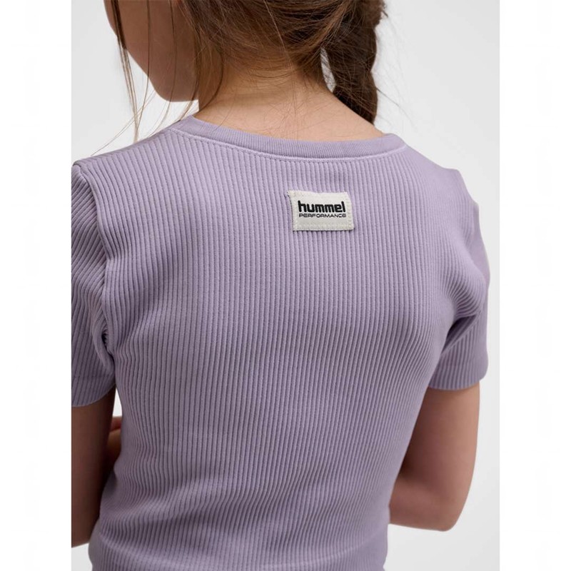 Hummel Jr Seamless Rib S/S Dječje Majice Boje Lavande | 223947-341