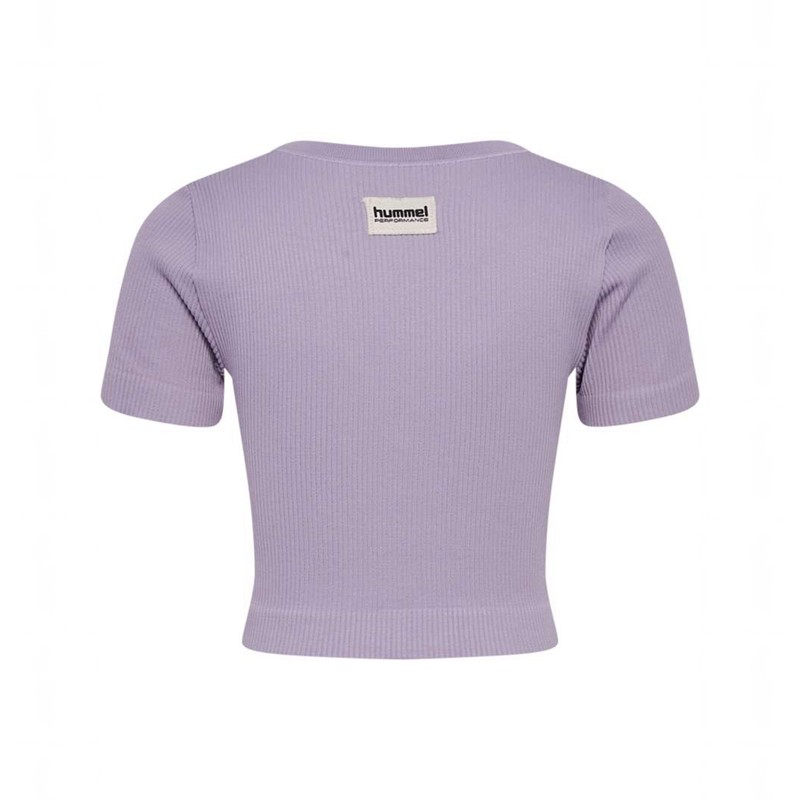 Hummel Jr Seamless Rib S/S Dječje Majice Boje Lavande | 223947-341