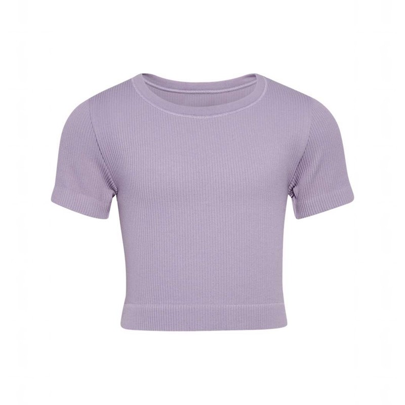 Hummel Jr Seamless Rib S/S Dječje Majice Boje Lavande | 223947-341