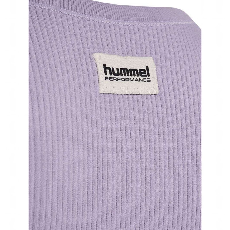Hummel Jr Seamless Rib S/S Dječje Majice Boje Lavande | 223947-341