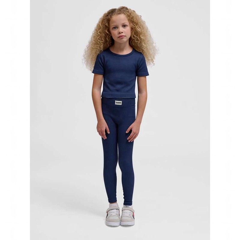 Hummel Jr Seamless Rib S/S Dječje Majice Crne | 000235-328